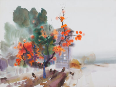 Persimmon Tree and Tank House, 1972